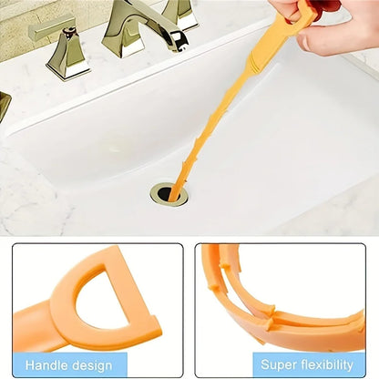 Drain Snake Tool – Hand Crank Hair Clog Remover for Sinks
