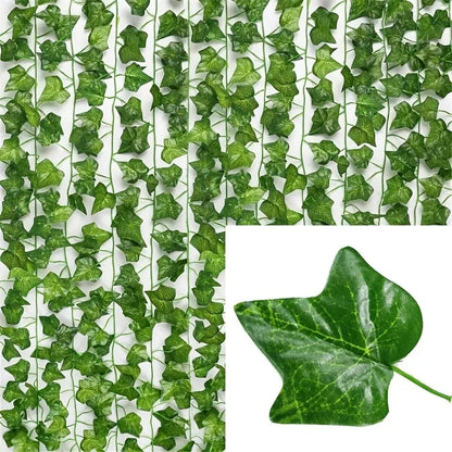Artificial Ivy Garland – Green Hanging Vine for Home & Party Decor