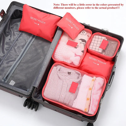 Travel Packing Cubes 6-Piece Set for Luggage Organization
