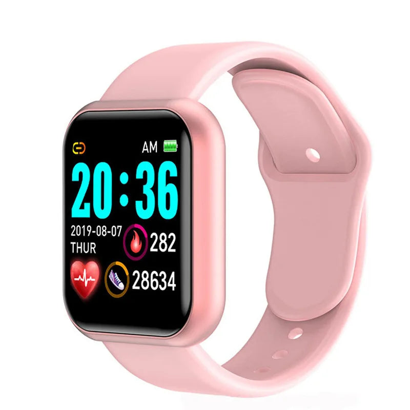 Fitness Smart Watch with Step Tracking and Bluetooth Connectivity