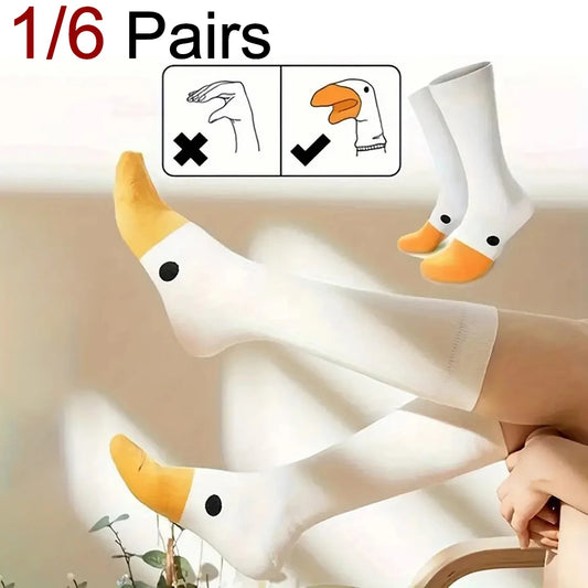 Cute Women's Cartoon Socks – Funny Goose Casual Socks