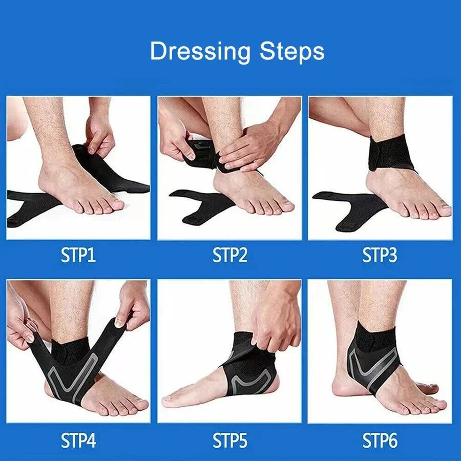 Ankle Brace Support – Adjustable Compression Sleeve for Sports & Running
