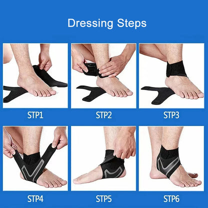 Ankle Brace Support – Adjustable Compression Sleeve for Sports & Running