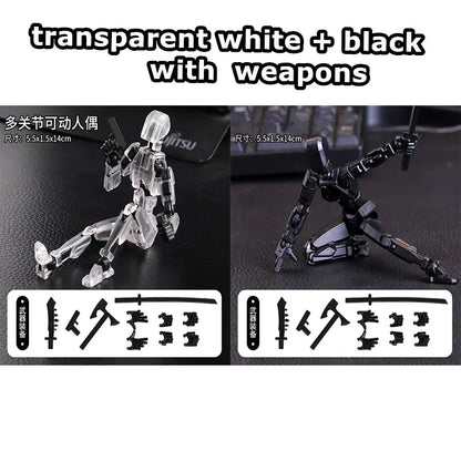 Movable Robot Action Figure, 13-Joint Poseable Model Toy – 14CM