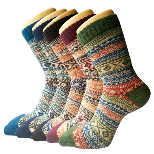 Women's Warm Socks Thick Mid Length Casual Socks for Cold Weather