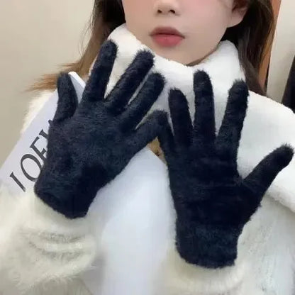 Women's Winter Gloves – Plush Warm Gloves for Cold Weather