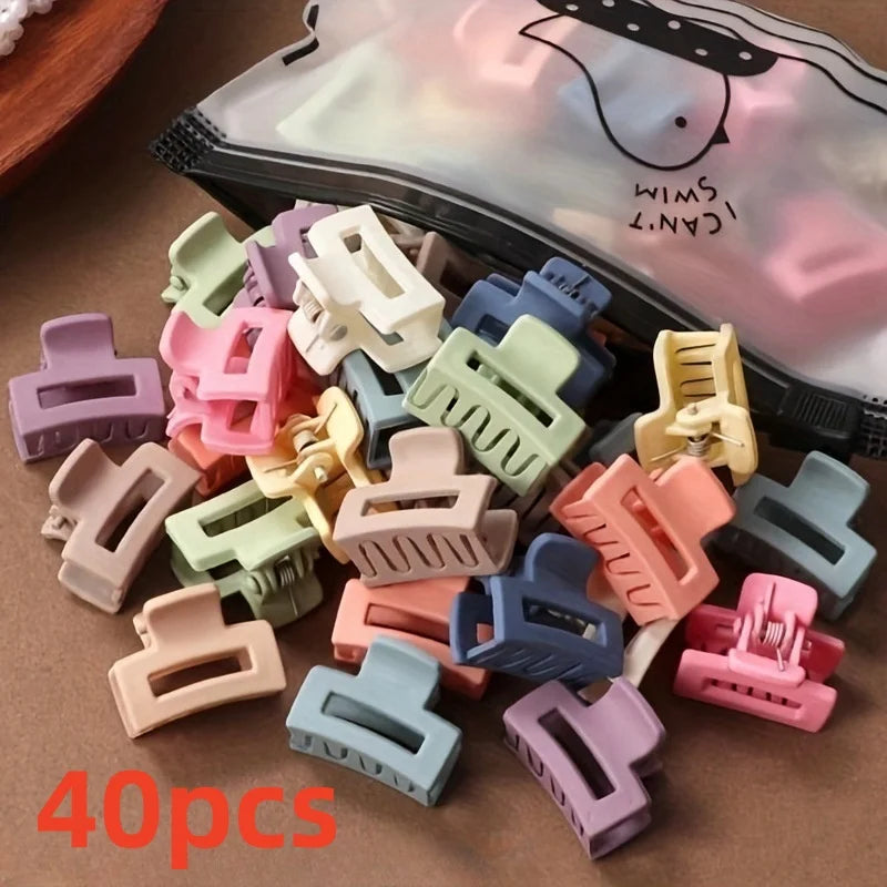 Matte Hair Claw Clips for Women – 20 Piece Candy Color Set