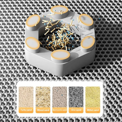 Cat Litter Mat – Double Layer Waterproof Honeycomb Litter Box Mat