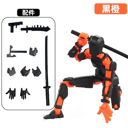 Movable Robot Action Figure, 13-Joint Poseable Model Toy – 14CM