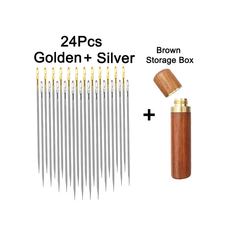 Easy Threading Needles – 12PCS Side Threading Sewing Needle Set