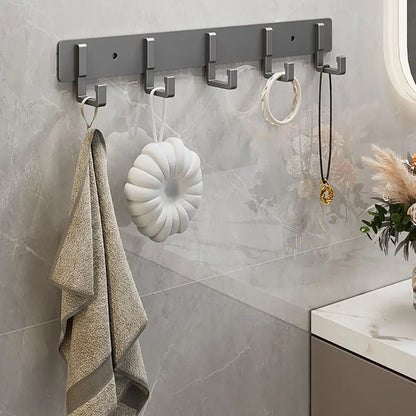 Adhesive Wall Hooks – No Drill Stainless Steel Towel & Robe Hanger