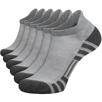 Men's Gym Socks – Breathable Crew Sports Socks, 6 or 12 Pairs