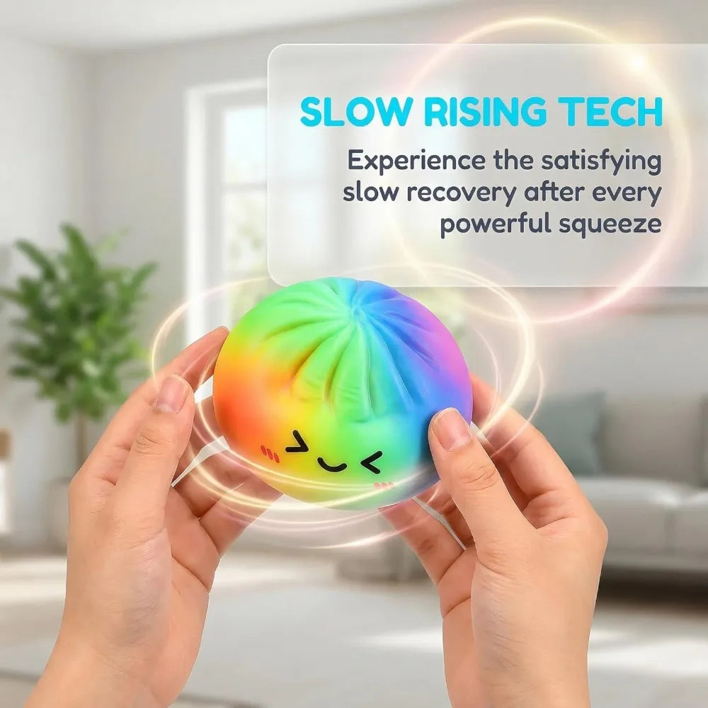 Dumpling Squishy Toy – Slow Rising Sensory Squeeze Fidget