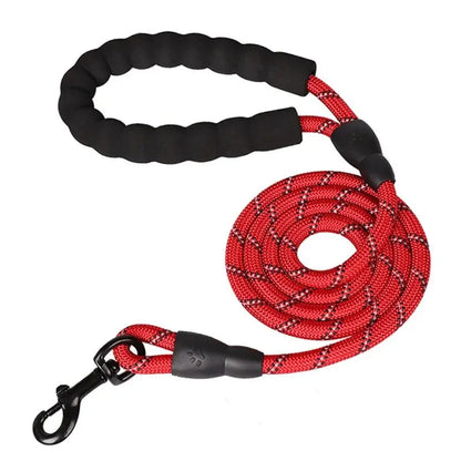 Reflective Dog Leash – Heavy Duty Double Rope with Padded Handle