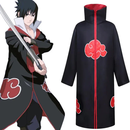 Popular game Ninja Hokage cosplay costume in black and white, with Itachi Akira organizing the fourth generation cape new