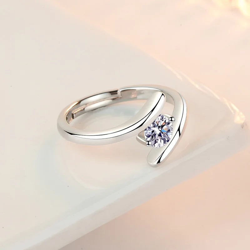 925 Sterling Silver Ring with Zircon for Women