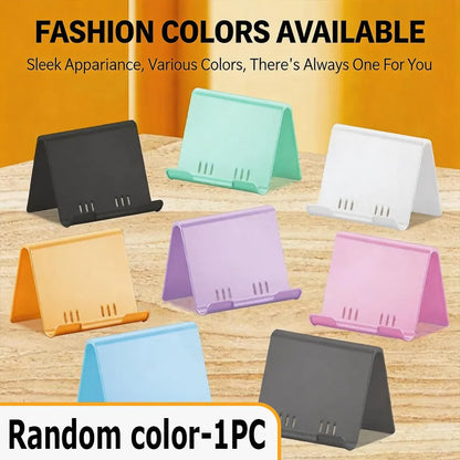 Adjustable Phone Stand with Foldable Portable Desktop Design