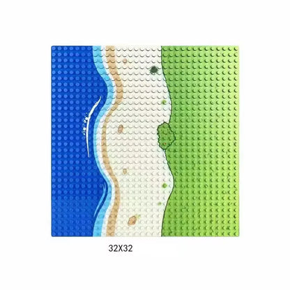 32x32x16x16 Dots Children DIY City Construction Base Plates  Plastic Splice Assembly Building Block Baseplate Entertainment Toys