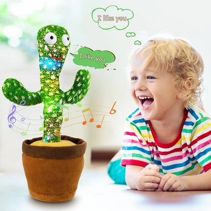 Dancing Cactus Toy with Music, Voice Repeat and Interactive Features