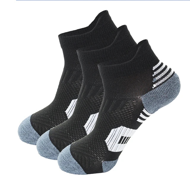 Non-Slip Running Socks – 3 Pairs Quick-Dry Athletic Sports Socks