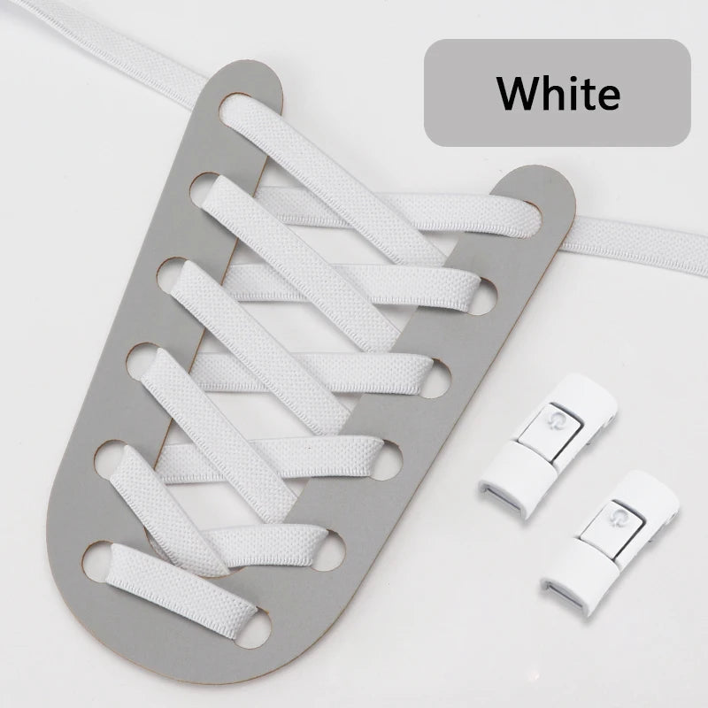 No Tie Shoe Laces with Press Lock for Kids and Adults