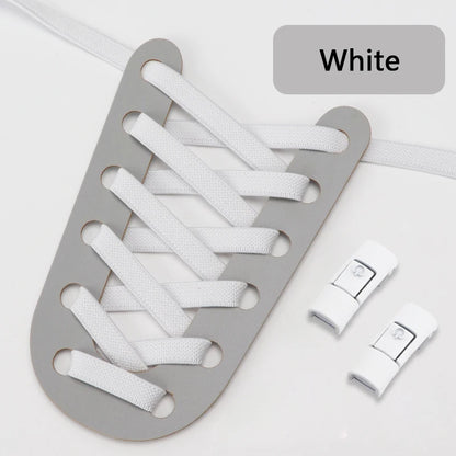 No Tie Shoe Laces with Press Lock for Kids and Adults