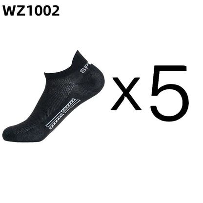 Men's Cotton Ankle Socks Breathable Low Cut Sports Socks 5 Pairs