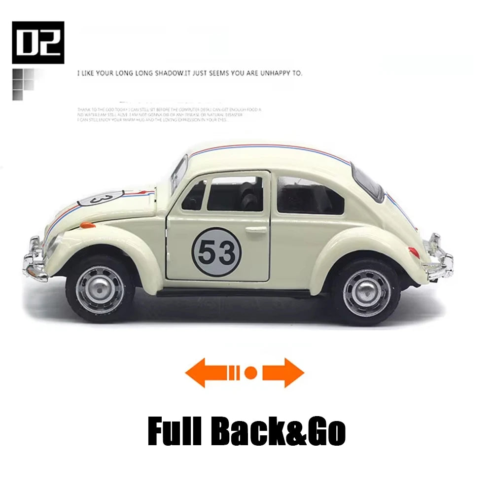 1:32 Vintage Die-Cast Racing Car Toy,High-Quality Metal Alloy, Manual Pull-Back, Suitable for Ages 3+,Collectible Classical Car
