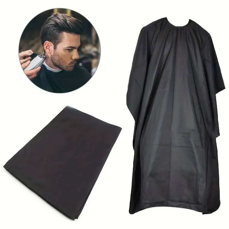 Hair Cutting Cape – Black Barber Salon Cape for Styling and Coloring