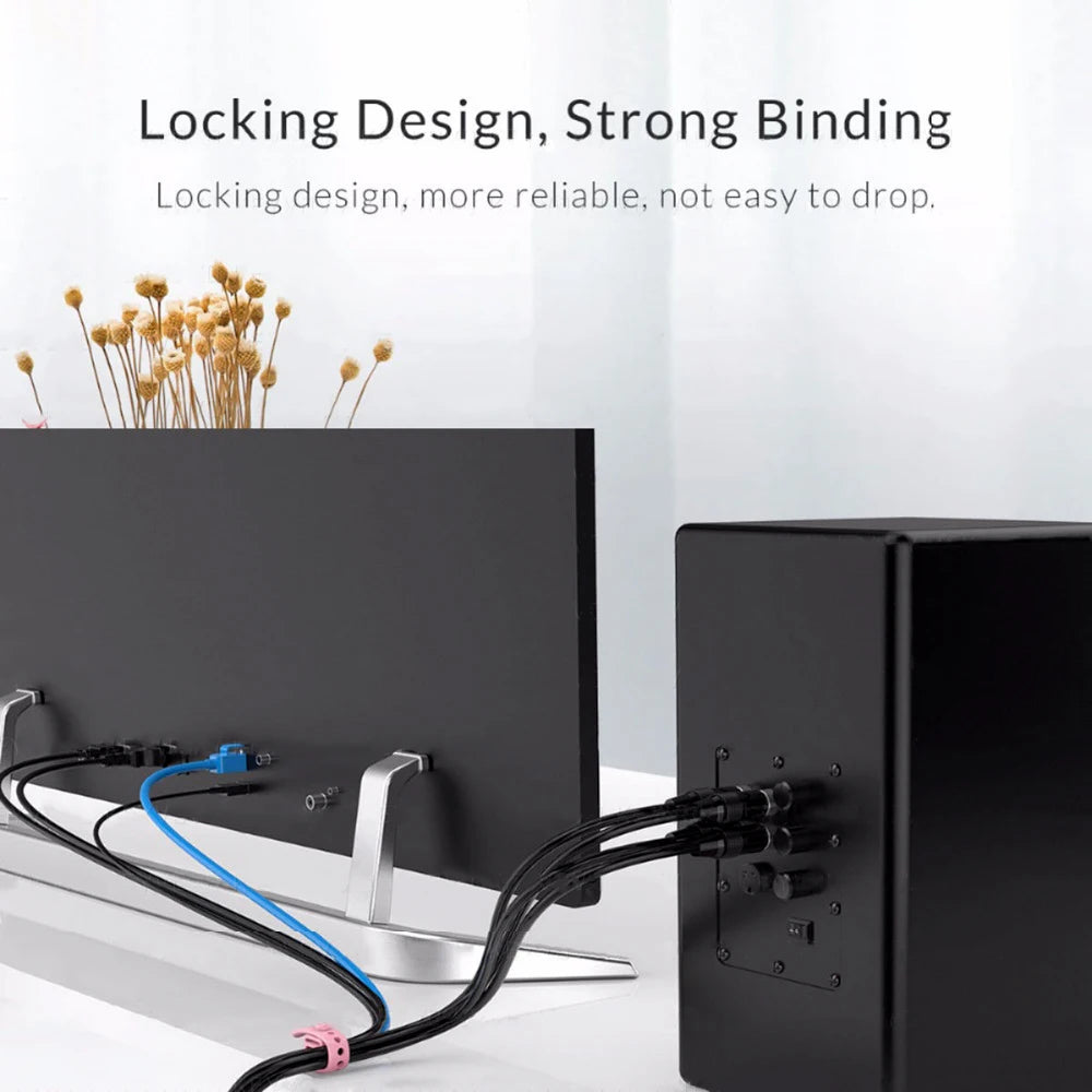 Cable Organizer – Reusable Silicone Cable Ties for Cord Management
