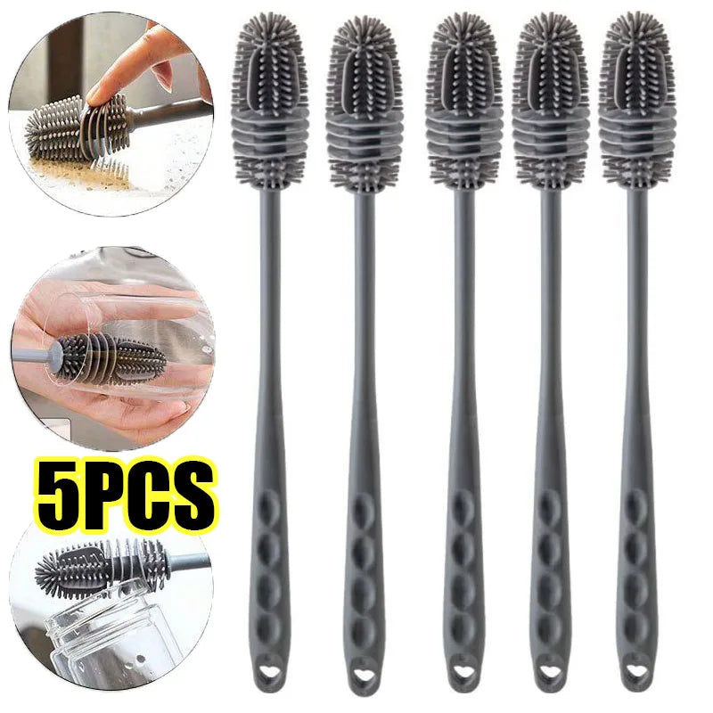 Silicone Bottle Brush – Long Handle Cup Cleaning Tool