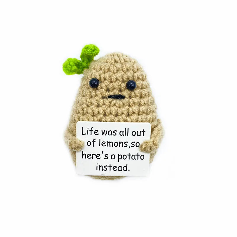 Crochet Plush Doll Potato Hug Pocket Mini Handmade Gift