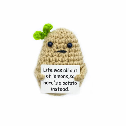 Crochet Plush Doll Potato Hug Pocket Mini Handmade Gift