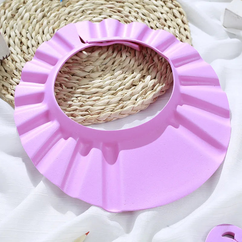 Baby Shower Cap Adjustable Bath Visor for Kids Shampoo Rinse Protection