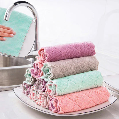 Microfiber Dish Cloths – 10 Pack Multipurpose Kitchen Cleaning Rag