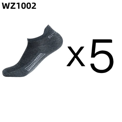 Men's Cotton Ankle Socks Breathable Low Cut Sports Socks 5 Pairs