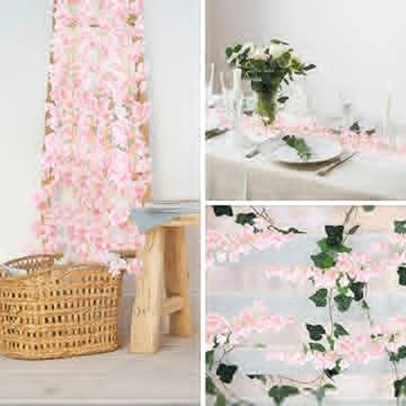Cherry Blossom String Lights with 20 LEDs for Bedroom & Party Decor