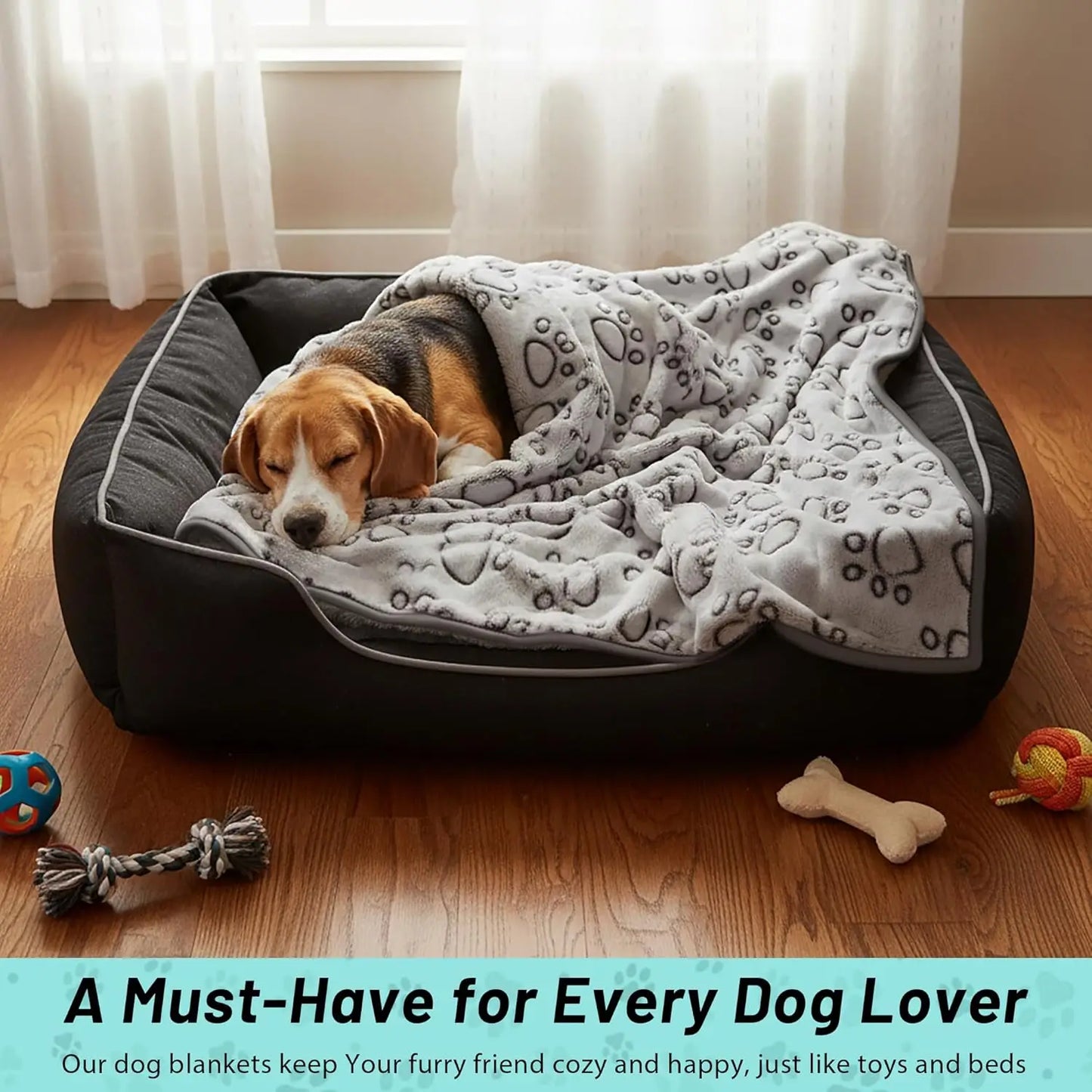 Dog Blanket – Soft Washable Pet Blanket for Dogs, Puppies & Cats