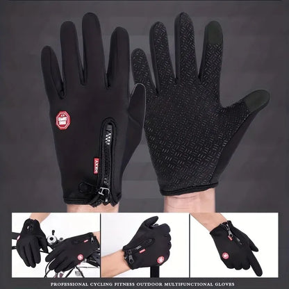 Winter Cycling Gloves for Men – Thermal Anti-Slip Bike Gloves