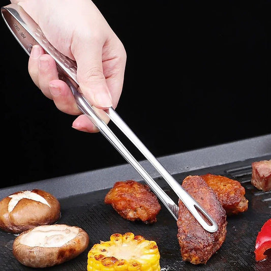 Stainless Steel Kitchen Tongs for BBQ, Cooking & Serving