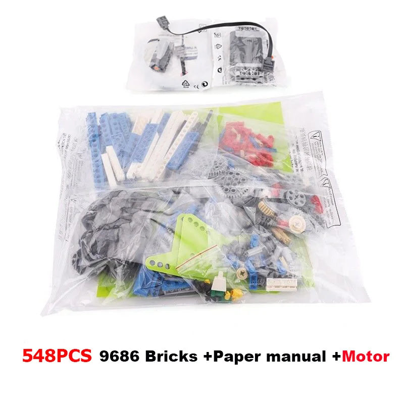 9686 STEM Educational Set Technical Simple and Motorized Building Blocks School Students Learning Power Function Bricks Kids Toy