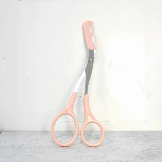 Eyebrow Trimming Scissors with Comb for Precision Grooming