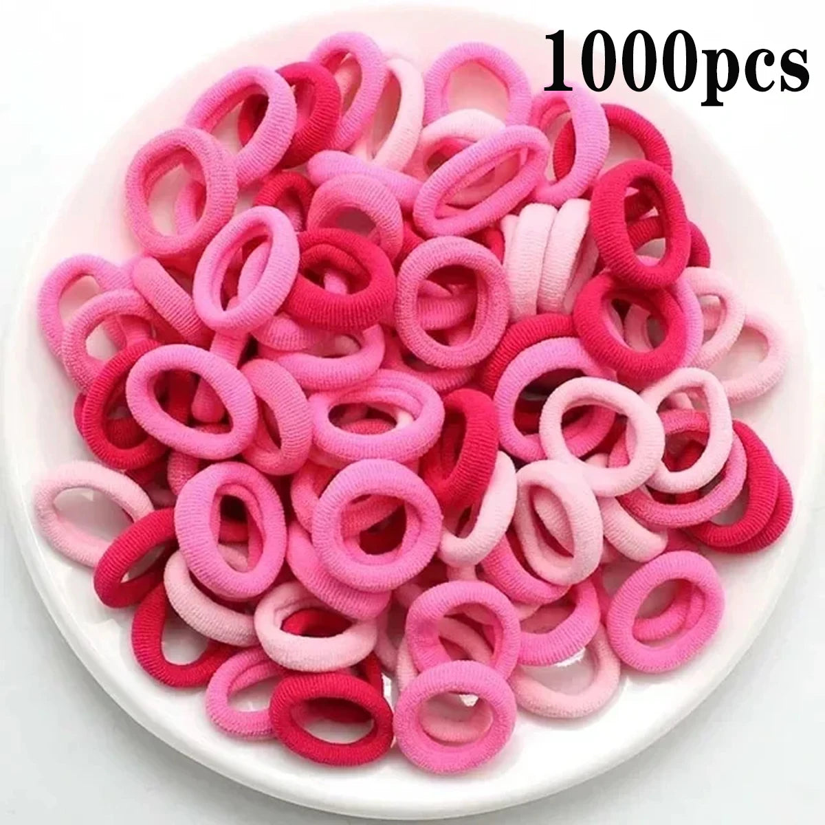 Small Hair Ties – Colorful Nylon Elastic Bands for Girls