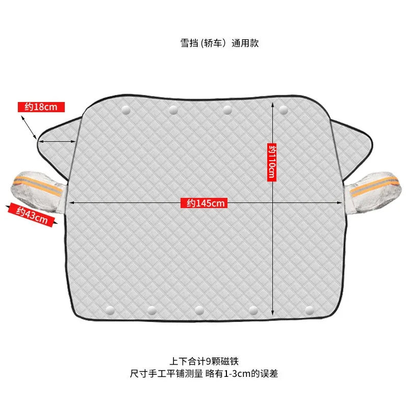 Car Windshield Sun Shade for Snow, Ice and UV Protection