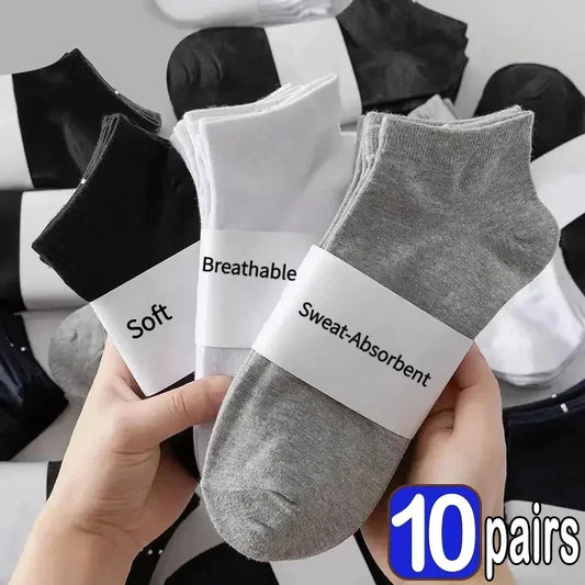 Ankle Socks Unisex Cotton Low Cut Sports Socks 5/10 Pairs