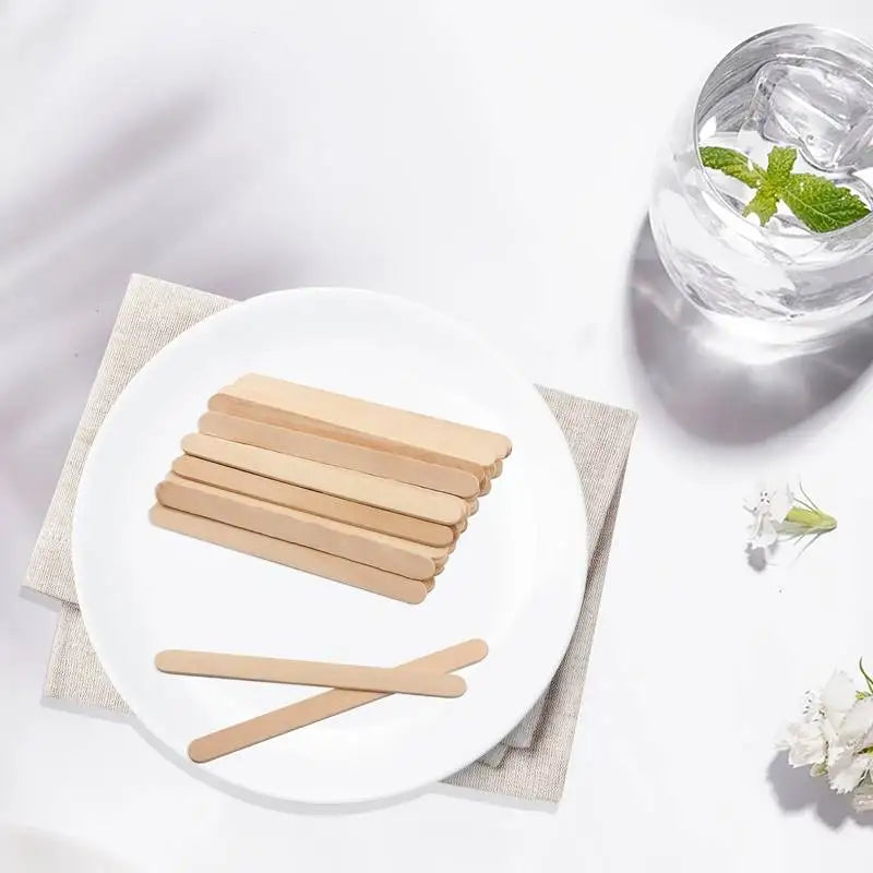 Wooden Wax Sticks – Disposable Waxing Spatulas for Hair Removal