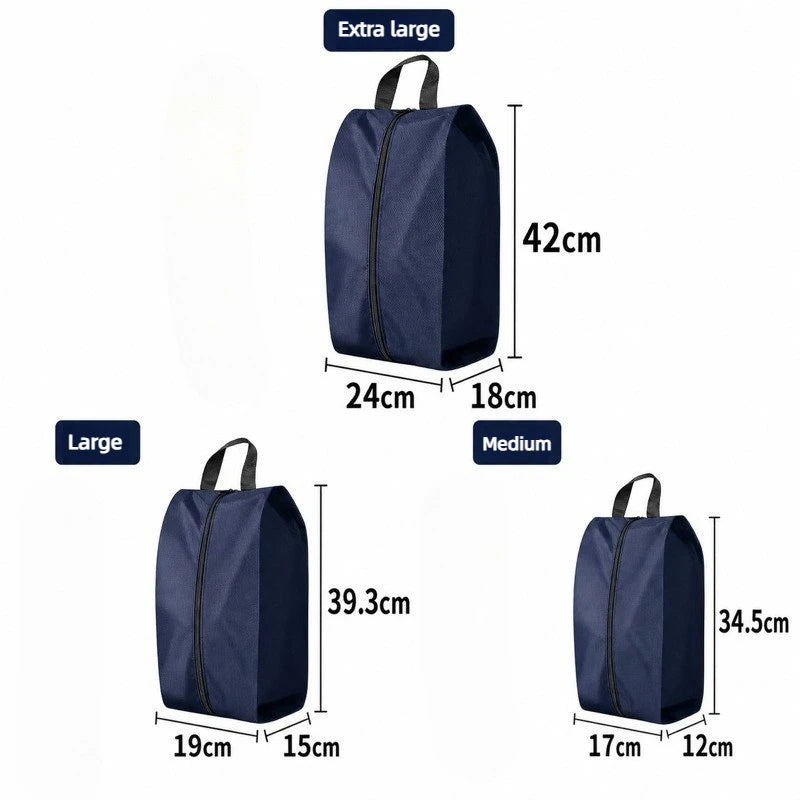 Travel Shoe Storage Bag – Waterproof Zipper Shoe Organizer Pouch