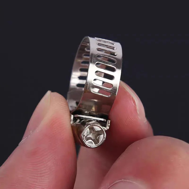 Stainless Steel Hose Clamps – Adjustable Screw Band Pipe Clamps