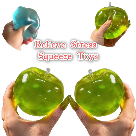 Apple Stress Ball – Squishy Slow Rebound Sensory Squeeze Toy
