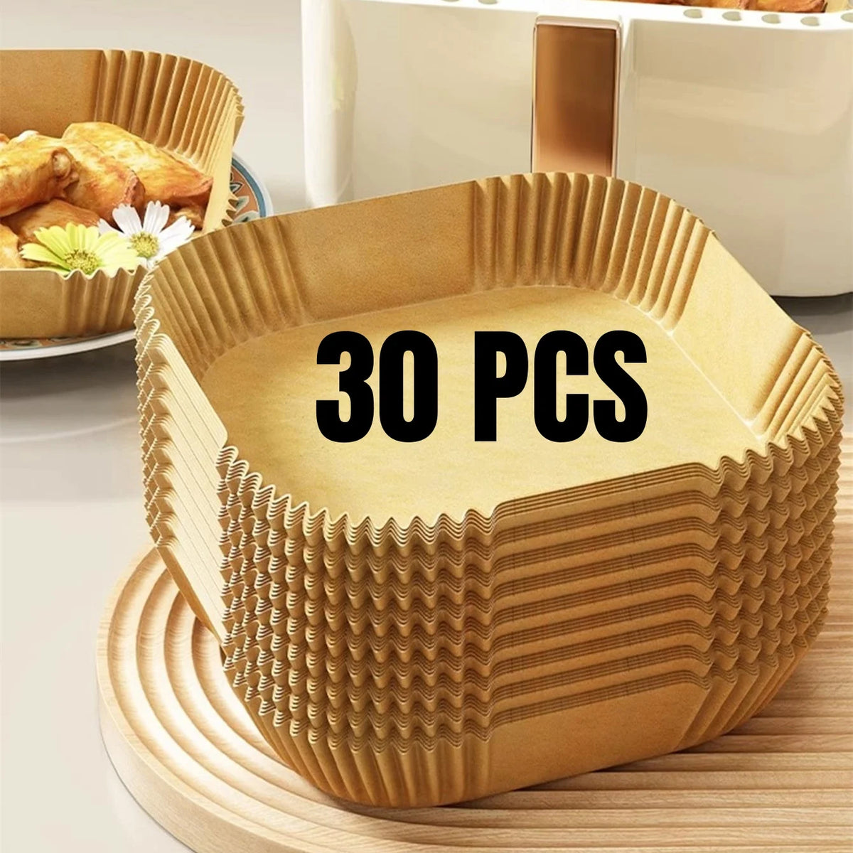 Air Fryer Paper Liners Disposable Non Stick Parchment Baking Sheets